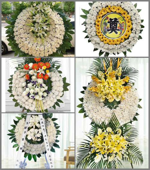 湖北黄石市阳新县白沙镇月星村花圈速递